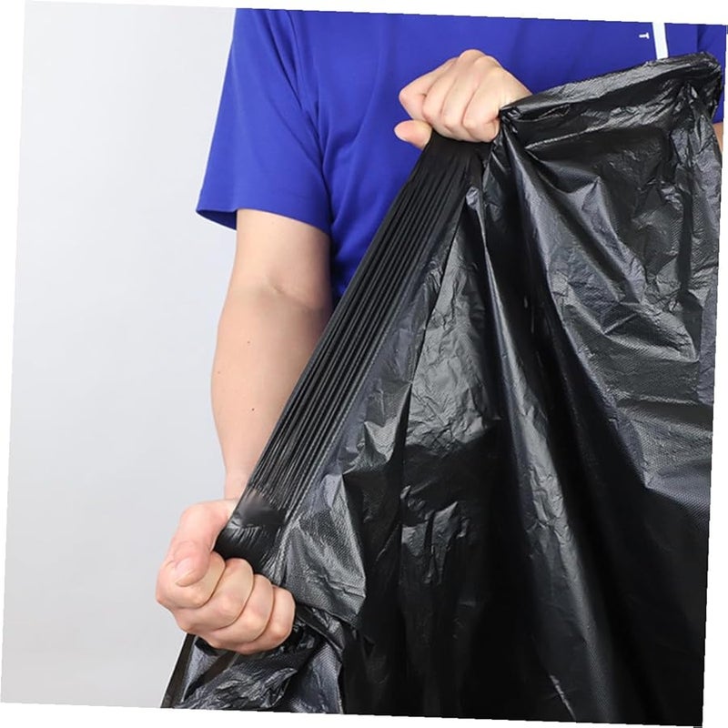 أكياس قمامة كبيرة جدًا 80 × 100 سم متينة 50 قطعة لصناديق 100 لتر للاستخدام التجاري والهواء الطلق - Image 4